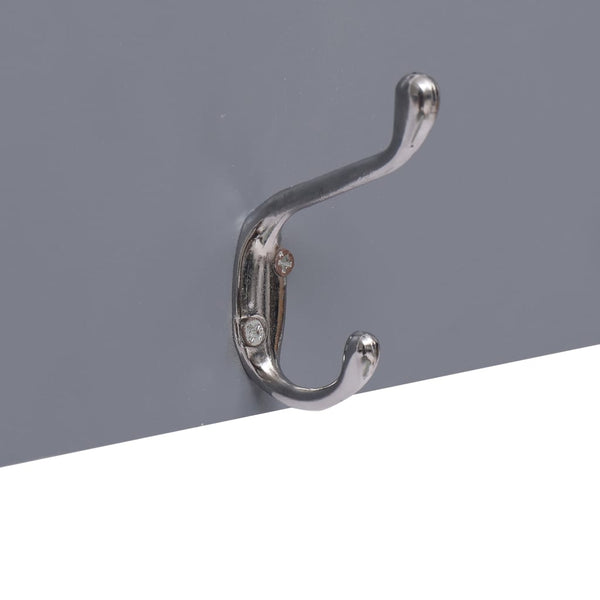 vidaXL Wall Coat Rack WELCOME Grey 74 x 29.5 cm