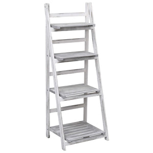 vidaXL 4-Tier Flower Stand Grey 43x33x113 cm Wood