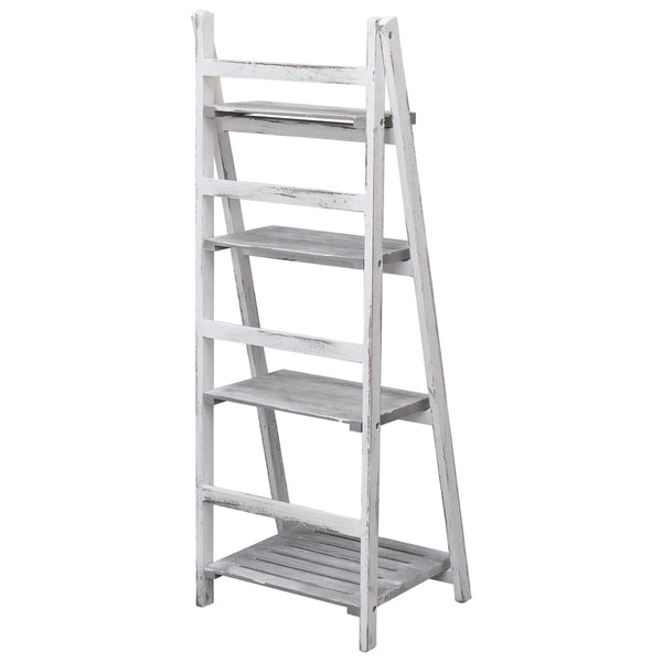 vidaXL 4-Tier Flower Stand Grey 43x33x113 cm Wood