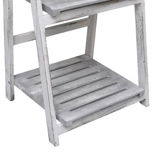 vidaXL 4-Tier Flower Stand Grey 43x33x113 cm Wood