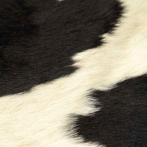 vidaXL Rug Genuine Cowhide Black and White 150x170 cm