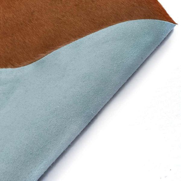 vidaXL Rug Genuine Cowhide Brown and White 150x170 cm