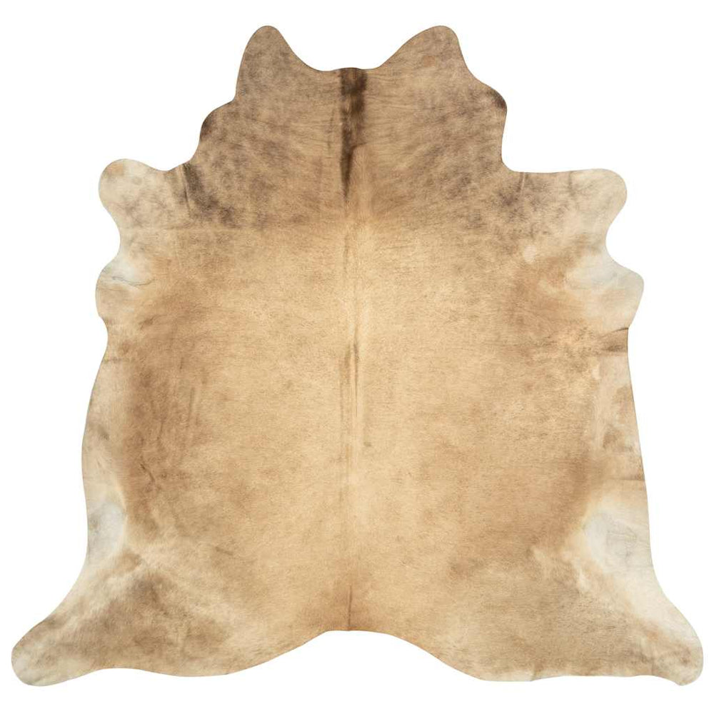 vidaXL Rug Genuine Cowhide 150x170 cm Beige