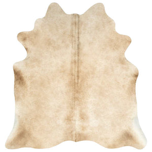 vidaXL Rug Genuine Cowhide 150x170 cm Beige