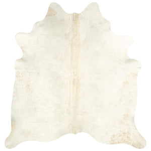 vidaXL Rug Genuine Cowhide 150x170 cm Beige