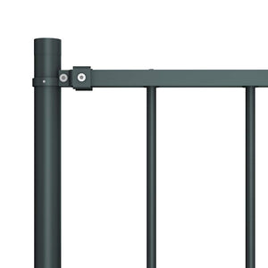 vidaXL Fence Panel Woerden with Post Steel 1.7 x 1 m Anthracite