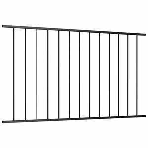 vidaXL Fence Panel Woerden Powder-Coated Steel 1.7 x 0.75 m Black