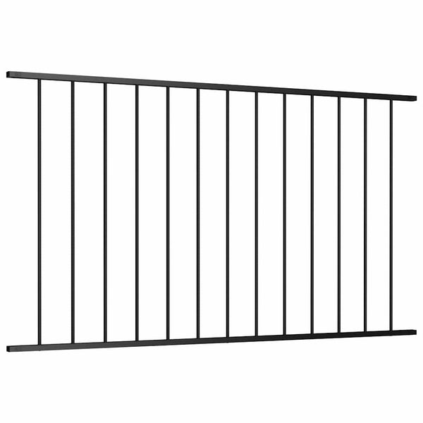 vidaXL Fence Panel Woerden Powder-Coated Steel 1.7 x 0.75 m Black
