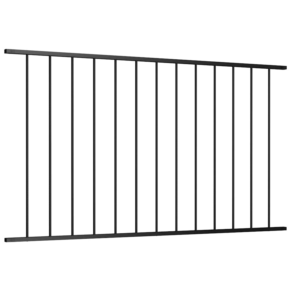 vidaXL Fence Panel Woerden Powder-Coated Steel 1.7 x 1.17 m Black