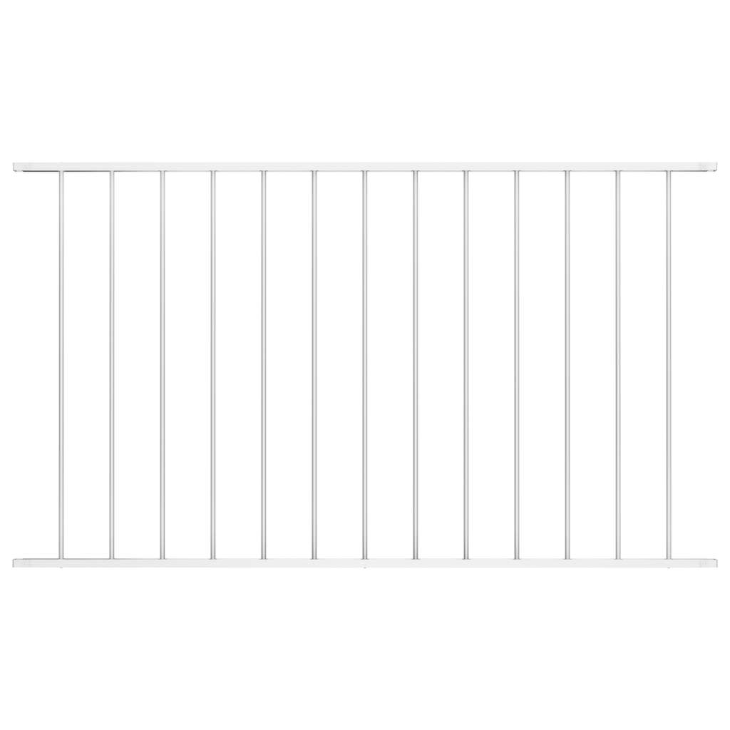 vidaXL Fence Panel Woerden Powder-Coated Steel 1.7 x 1 m White