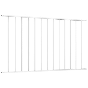 vidaXL Fence Panel Woerden Powder-Coated Steel 1.7 x 1 m White