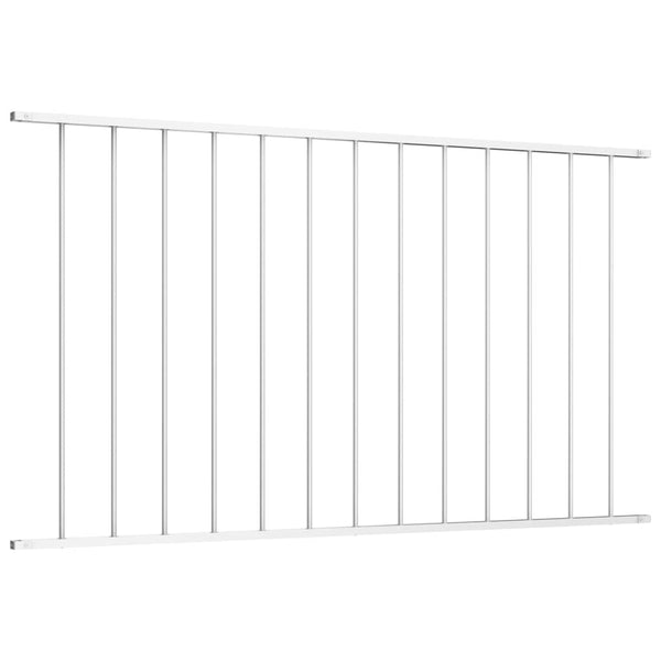 vidaXL Fence Panel Woerden Powder-Coated Steel 1.7 x 1 m White
