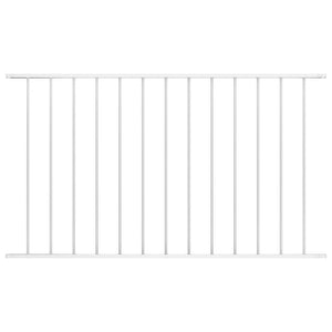 vidaXL Fence Panel Woerden Powder-Coated Steel 1.7 x 1.17 m White