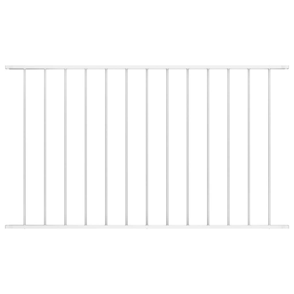 vidaXL Fence Panel Woerden Powder-Coated Steel 1.7 x 1.17 m White