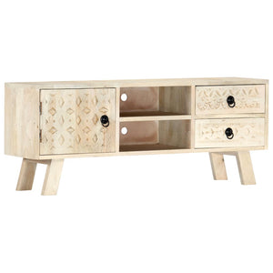 vidaXL TV Cabinet 110 x 30 x 44 cm Solid Mango Wood