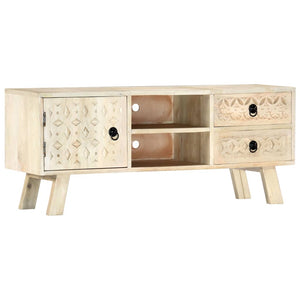 vidaXL TV Cabinet 110 x 30 x 44 cm Solid Mango Wood