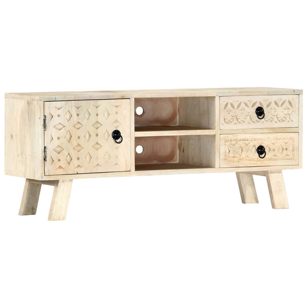vidaXL TV Cabinet 110 x 30 x 44 cm Solid Mango Wood