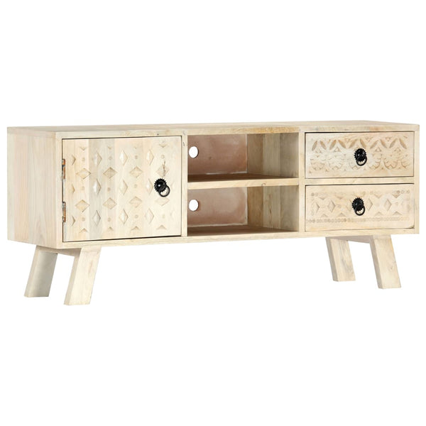 vidaXL TV Cabinet 110 x 30 x 44 cm Solid Mango Wood