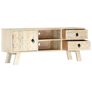 vidaXL TV Cabinet 110 x 30 x 44 cm Solid Mango Wood
