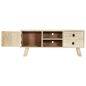 vidaXL TV Cabinet 110 x 30 x 44 cm Solid Mango Wood