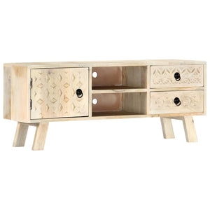 vidaXL TV Cabinet 110 x 30 x 44 cm Solid Mango Wood