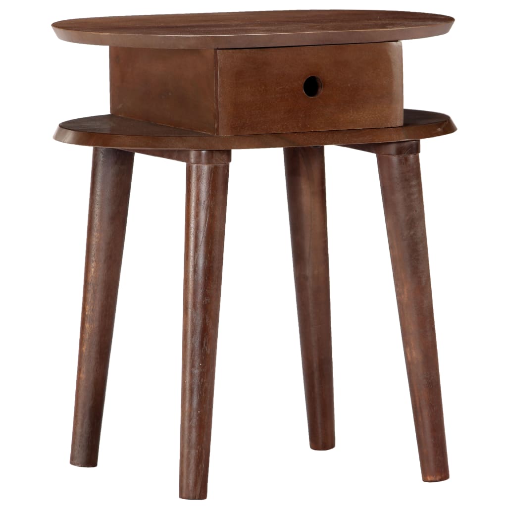 vidaXL Bedside Table 50x35x55 cm Solid Acacia Wood