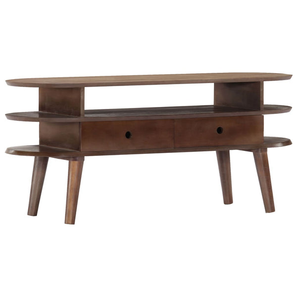 vidaXL TV Cabinet 110x35x50 cm Solid Acacia Wood
