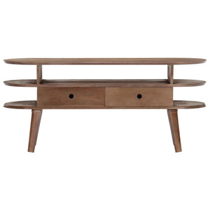 vidaXL TV Cabinet 110x35x50 cm Solid Acacia Wood