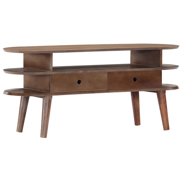 vidaXL TV Cabinet 110x35x50 cm Solid Acacia Wood