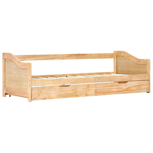 vidaXL Extendable Sofa Bed Frame Pine Wood 90×200 cm