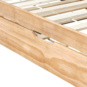 vidaXL Extendable Sofa Bed Frame Pine Wood 90×200 cm
