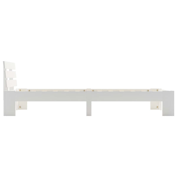 vidaXL Solid Wood Bed White Pine 100x200 cm