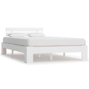 vidaXL Solid Wood Bed White Pine 120x200 cm