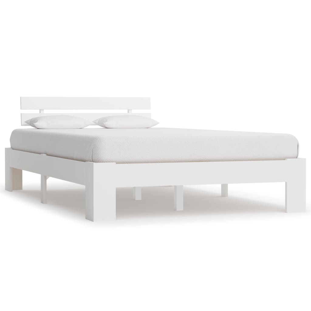 vidaXL Solid Wood Bed White Pine 120x200 cm