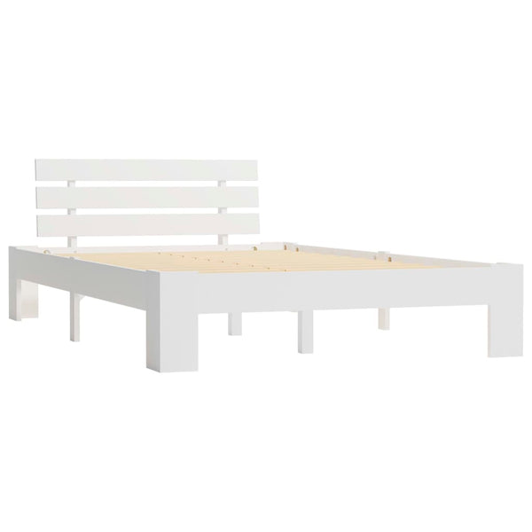 vidaXL Solid Wood Bed White Pine 120x200 cm