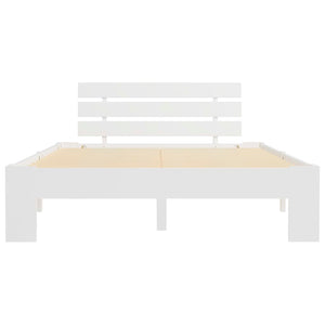 vidaXL Solid Wood Bed White Pine 120x200 cm