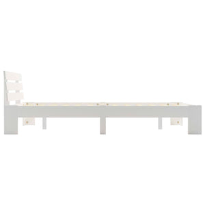 vidaXL Solid Wood Bed White Pine 120x200 cm