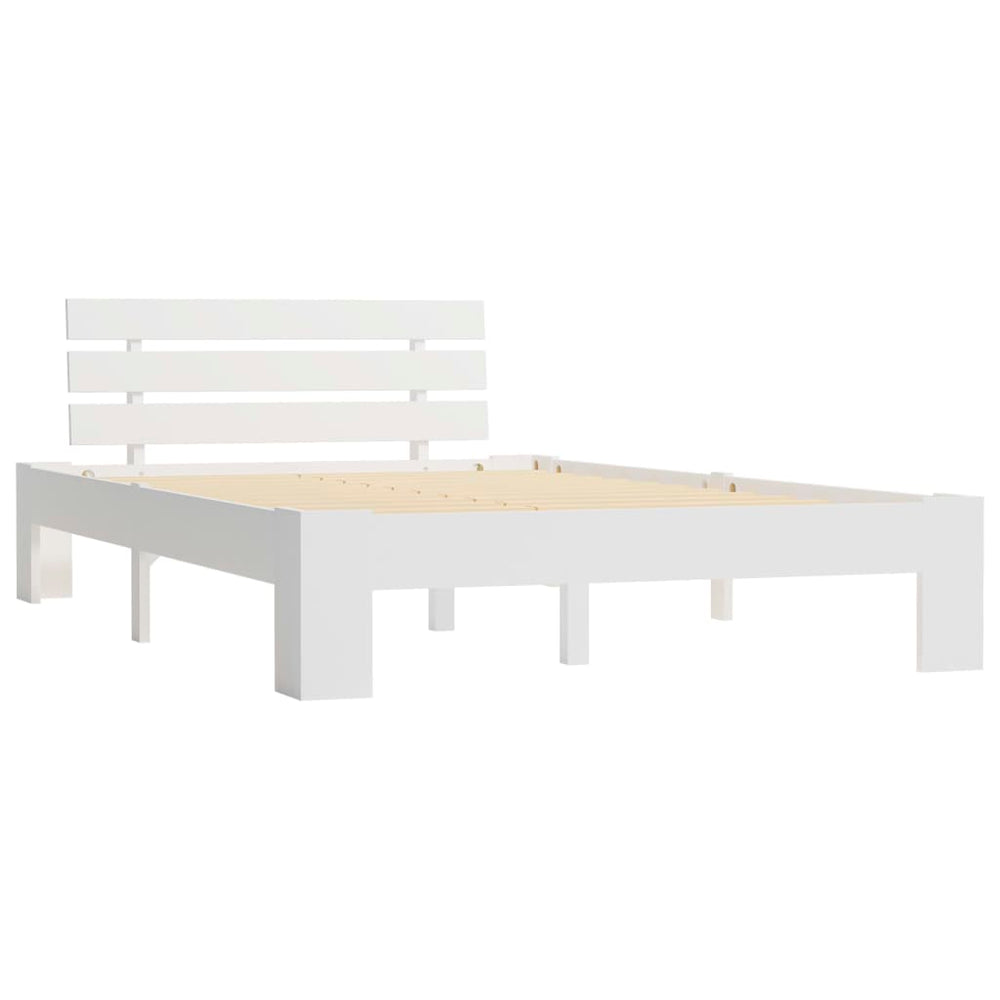 vidaXL Solid Pine Bed White 140x200 cm
