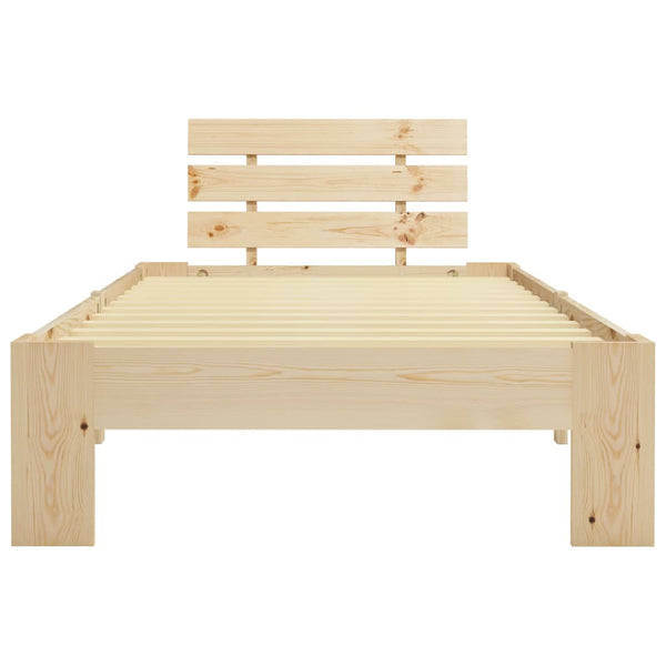 vidaXL Solid Pine Bed 90x200 cm