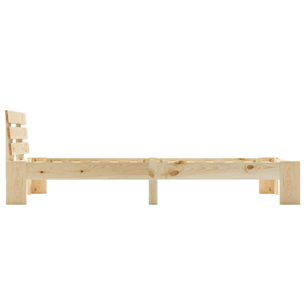 vidaXL Solid Pine Bed 90x200 cm
