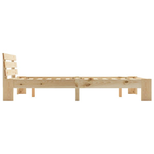 vidaXL Solid Pine Bed 120x200 cm