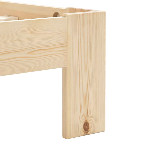 vidaXL Solid Pine Bed 120x200 cm