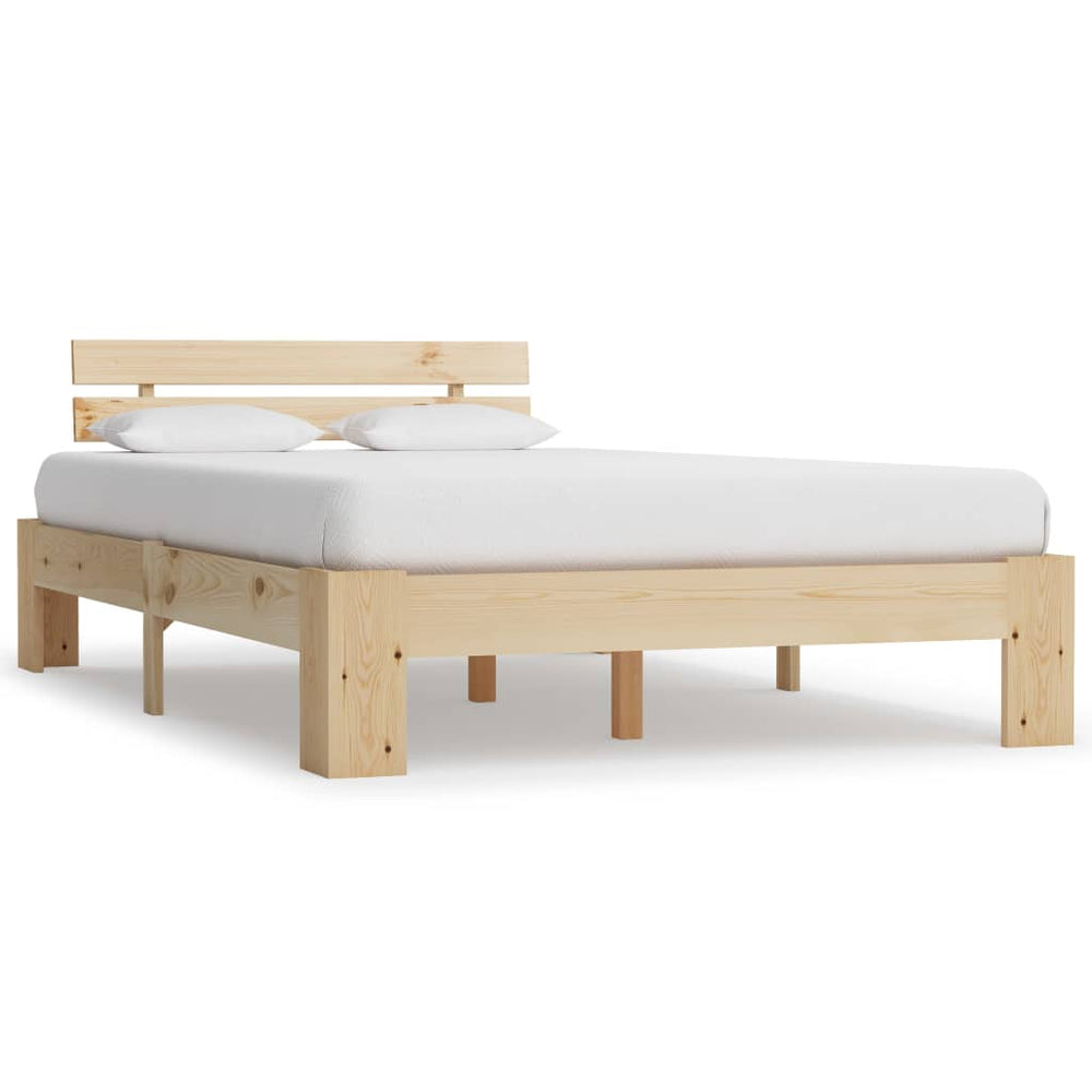 vidaXL Solid Pine Bed 140x200 cm