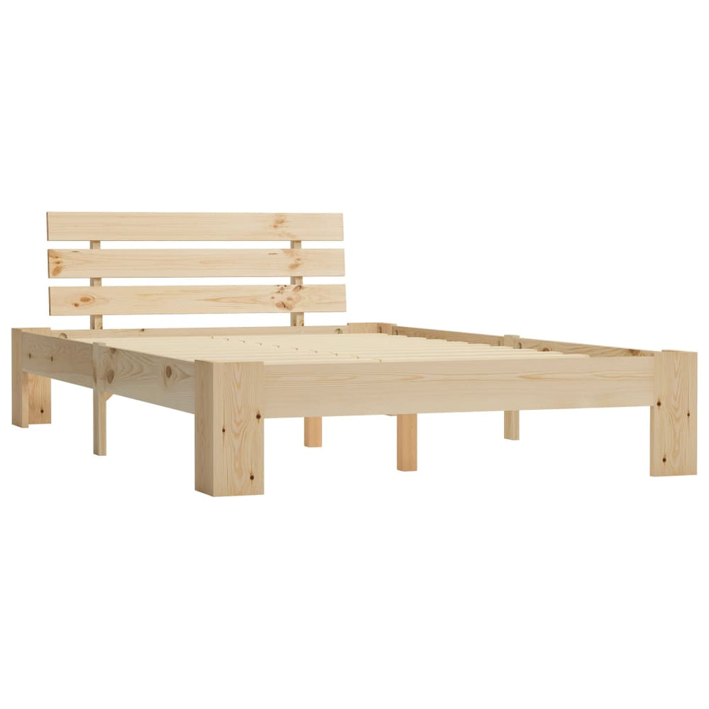vidaXL Solid Pine Bed 140x200 cm