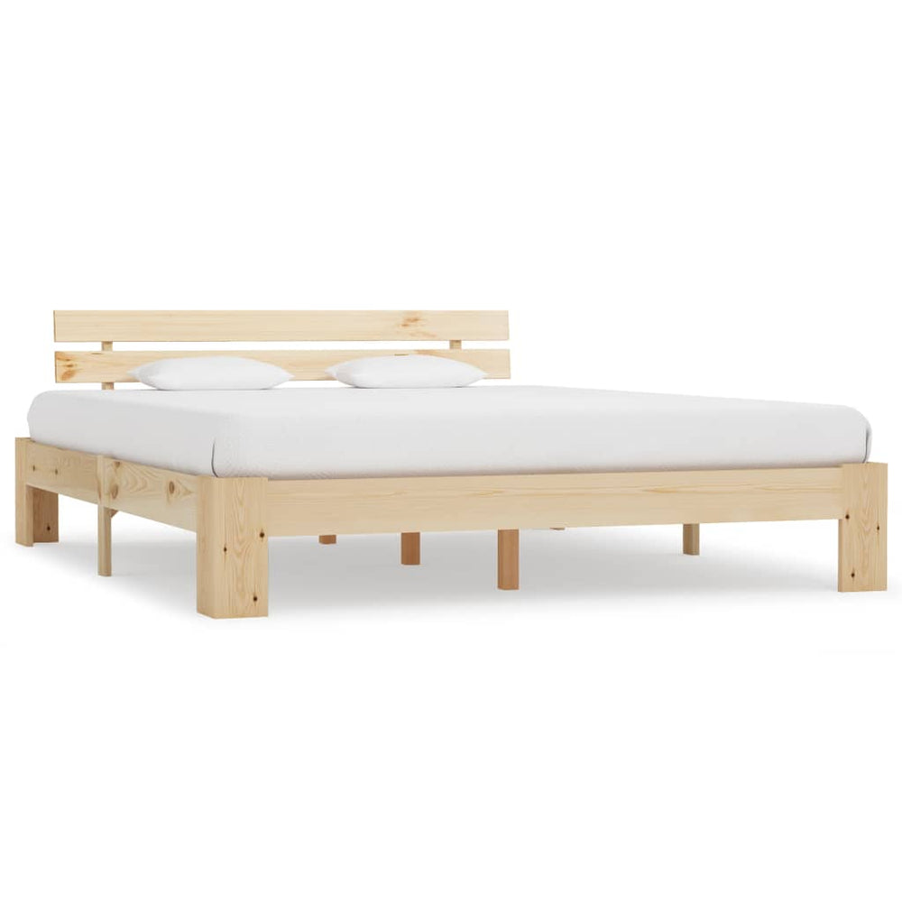 vidaXL Solid Pine Wood Bed 180x200 cm