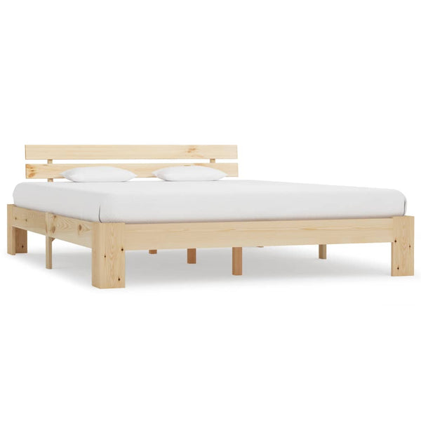 vidaXL Solid Pine Wood Bed 180x200 cm