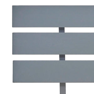 vidaXL Solid Pine Bed Grey 140x200 cm