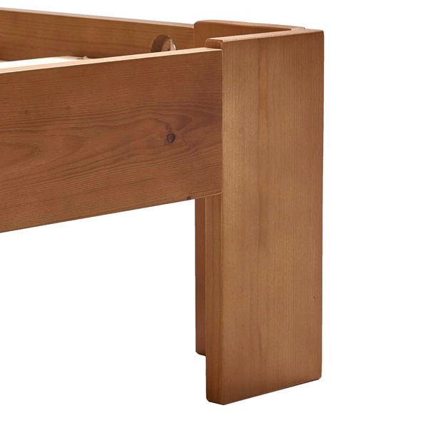 vidaXL Solid Wood Bed Honey Brown Pine 100x200 cm