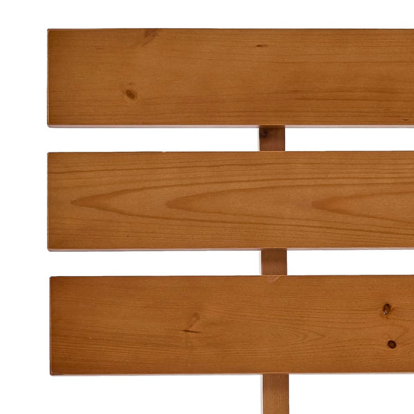 vidaXL Solid Wood Bed Honey Brown Pine 100x200 cm