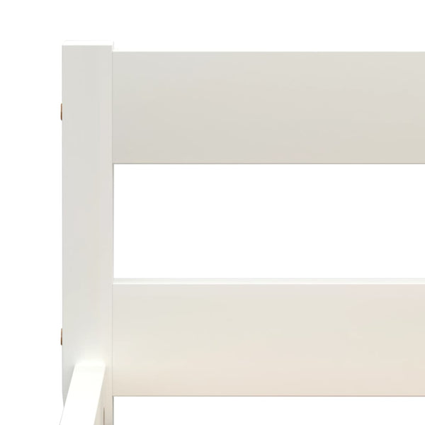 vidaXL Solid Pine Wood Bed White 90x200 cm